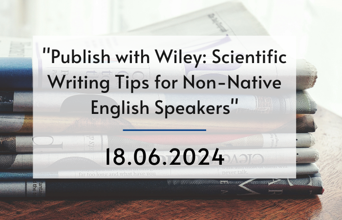 Webinar on writing scientific articles for English-language journals