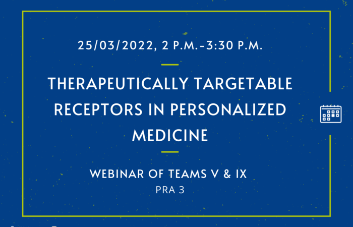 Webinar – "Therapeutically targetable receptors in personalized medicine"