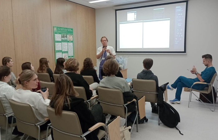Another visit by high school students
