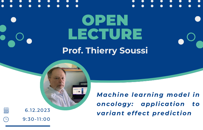 Professor Thierry Soussi – open lecture